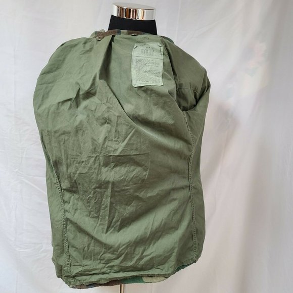 Golden MFG US Army Hooded Woodland Camo Cold Weather Heavy Military Coat Jacket - Picture 11 of 12